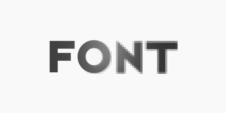 Typsnittsskärpa – antialiasing